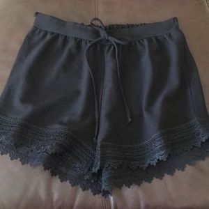 Black Lace Shorts